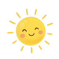 Bright sun illustration